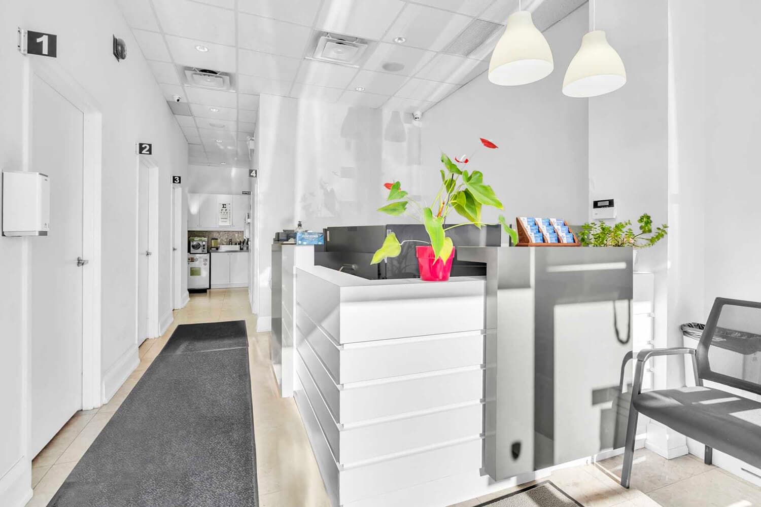 Clinic reception area