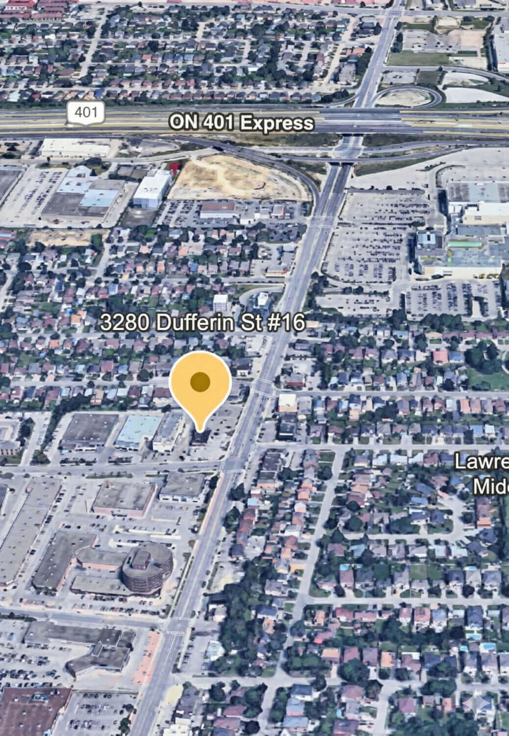 Proximity to Highway 401 and Yorkdale district