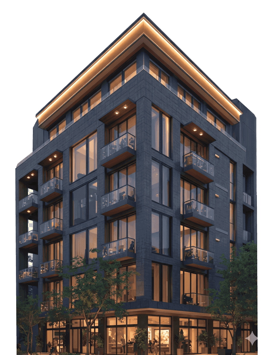 Future vision - modern mixed-use development concept