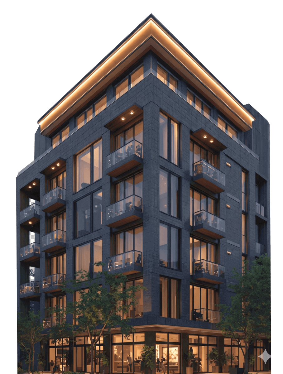 Future vision - modern mixed-use development concept